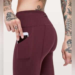 Lululemon Pace Rival Crop *22" Dark Adobe size 6